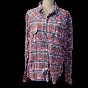 Jachs Girlfriend Bea Plaid Button-Up Shirt